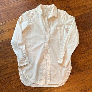 Athleta White Button Down Shirt